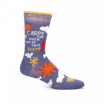 Carpe the Fuck out of This Diem Mens Crew Socks