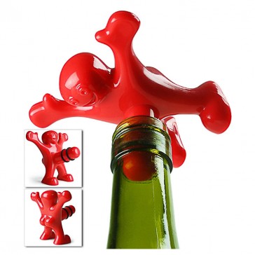 Happy Man Bottle Stopper