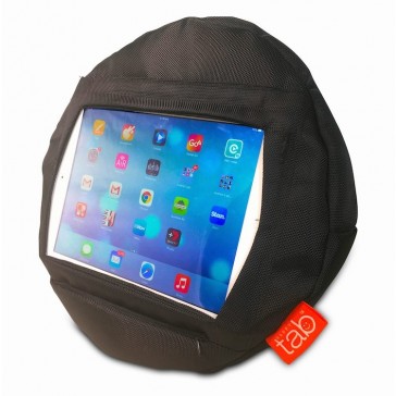 HAPPYtab iPad Cushion Beanbag Pillow by tabCoosh Black Extreme