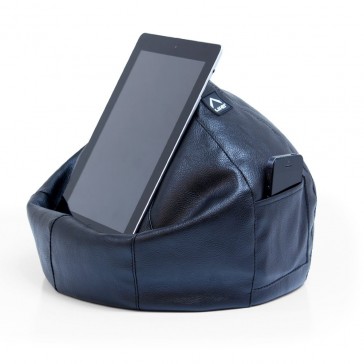 iCrib Tablet Bean Bag Cushion - Black Faux Fur