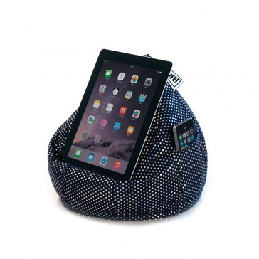 iCrib Tablet Bean Bag Cushion - Navy Gold Dust