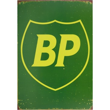 BP Shield Tin Sign