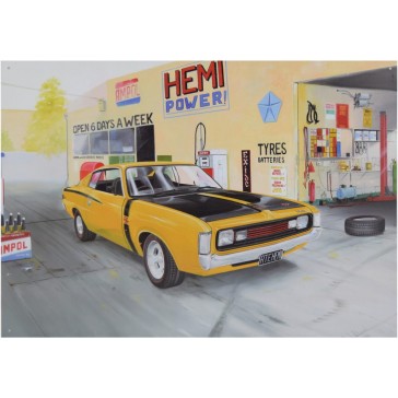 RT Hemi Garage Tin Sign