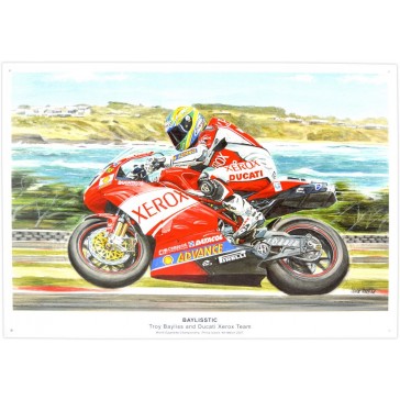 Baylisstic: Troy Bayliss Ducati Tin Sign