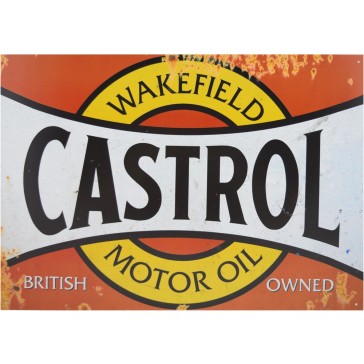 Castrol Red Tin Sign