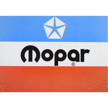 Mopar Logo Rusted - Tin Sign