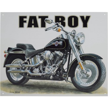 Harley Fatboy Tin Sign