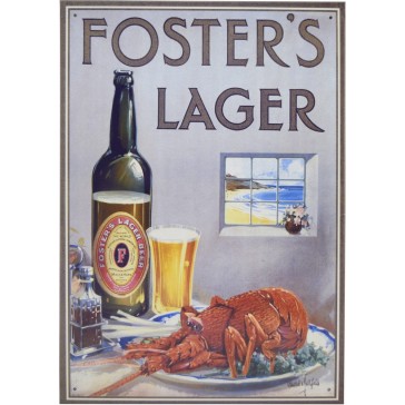 Fosters Crayfish Tin Sign