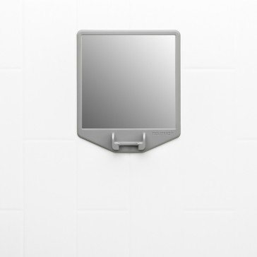 Tooletries Shaving Station Mirror Grey