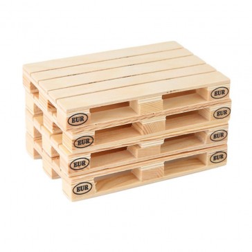 Mini Wooden Pallet Drink Coasters - Set of 4