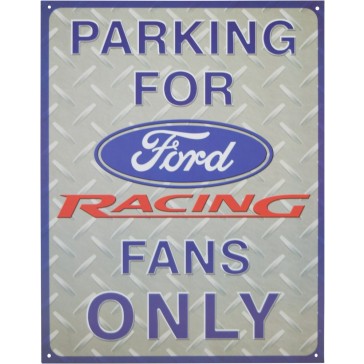 Tin Sign - Ford Racing Parking
