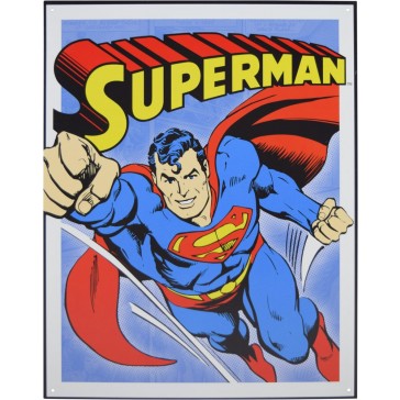 Tin Sign - Superman Retro Panels