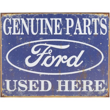 Tin Sign - Ford Parts Used Here