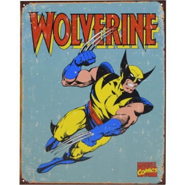 Tin Sign - Wolverine Retro