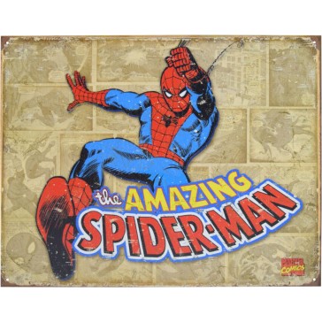 Tin Sign - Spiderman Panels
