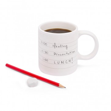 Notepad Write On Mug