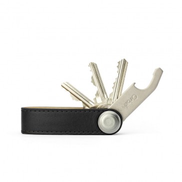 Orbitkey Leather - Black / Black Stitching