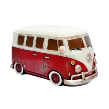 Retro VW Kombi Table Lamp - Red