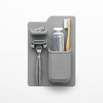 Tooletries Toothbrush and Razor Holder Grey