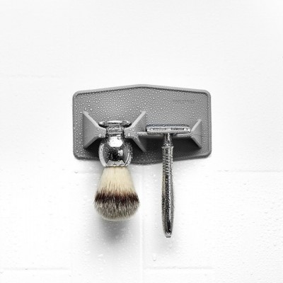 Tooletries Maverick Razor and Brush Rack Grey