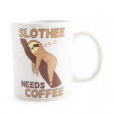 Slothee Needs Coffee Mug